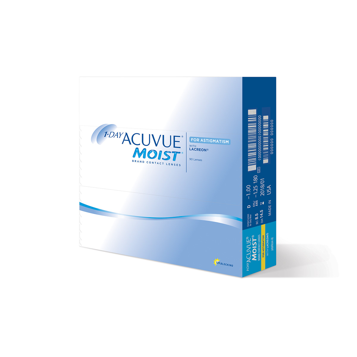 Acuvue 1-Day Moist Astigmatism - Daily - 90 Pack: $147.00